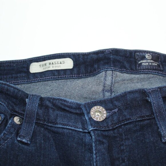 Adriano Goldschmied The Ballad Slim Boot Dark Wash Jeans Size 28 - Picture 5 of 16
